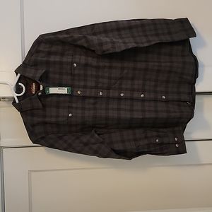 Amesbury Men's Olive-Navy Fireside Brushed Flannel, size M